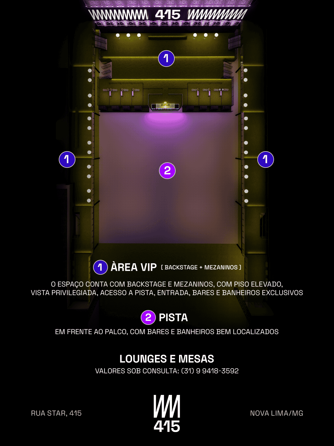 Mapa de Club415 Alok Rave The World