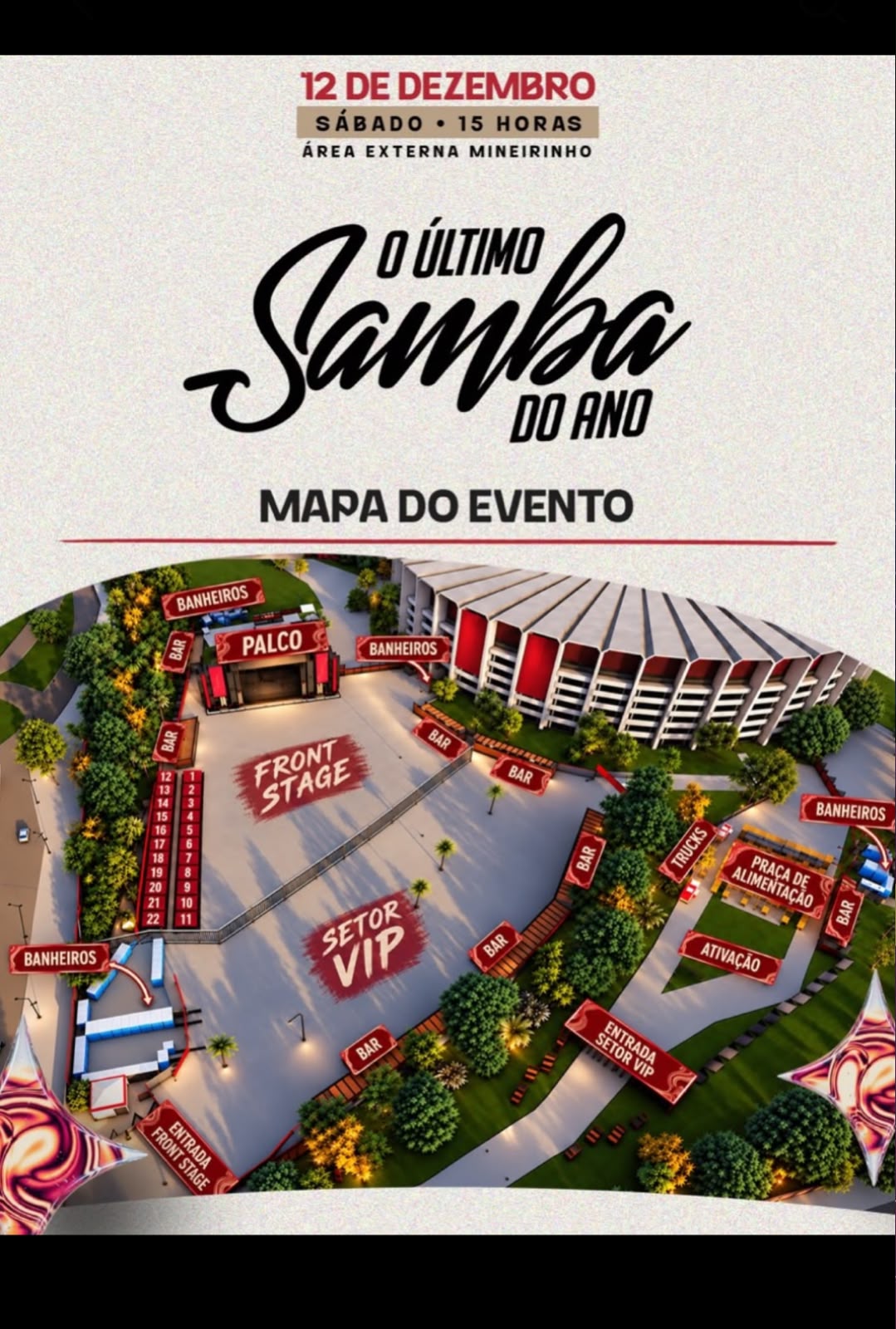 Mapa de O Último Samba do Ano 2026